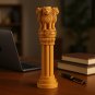 A Premium Wooden Ashoka Stambh The Symbol of Indian Pride (6 Inches) 2pcs set