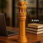 A Premium Wooden Ashoka Stambh - The Symbol of Indian Pride(6,8,10 Inches) 3PCs