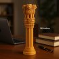 A Premium Wooden Ashoka Stambh - The Symbol of Indian Pride(6,8,10 Inches) 3PCs