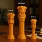 A Premium Wooden Ashoka Stambh - The Symbol of Indian Pride(6,8,10 Inches) 3PCs