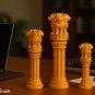 A Premium Wooden Ashoka Stambh - The Symbol of Indian Pride(6,8,10 Inches) 3PCs