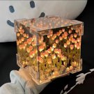 3D Tulip Flower Sea Cube Night Light – Romantic Gift for Couples & Girlfriends