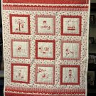 Red and White Baby Quilt