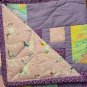 Purple and Pink Unicorn Baby Quilt