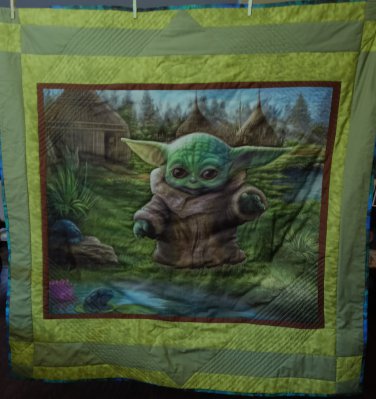 Baby Yoda Lap Quilt