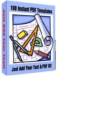 EBOOK 100 Instant PDF Templates + FREE SHIPPING Digitally Delivered