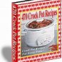 470 Crock Pot Recipes EBOOK Free Shipping 245 PGS