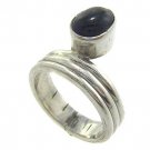 925  Sterling  Silver With Genuine Amethyst  Cabochon Ring size 8
