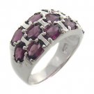 925 Sterling Silver With Genuine Amethyst Ring size 9