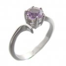 925 Sterling Silver With Genuine Amethyst Ring size 7