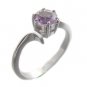 925 Sterling Silver With Genuine Amethyst Ring size 7