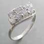 925 Sterling Silver With Tanzanite CZ Ring  size 8