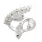 925 Sterling Silver With White CZ Ring size 7