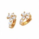 Beautiful 18K Gold Plated CZ Cubic Zirconia Earrings Free Shipping