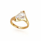 Beautiful 18K Gold Plated CZ Cubic Zirconia Ring size 6 Free Shipping