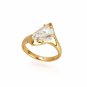 Beautiful 18K Gold Plated CZ Cubic Zirconia Ring size 7 Free Shipping