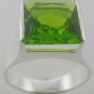 Free Shipping CREATED PERIDOT Sterling 925 Silver Mens RING size 9