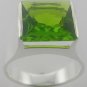 Free Shipping CREATED PERIDOT Sterling 925 Silver Mens RING size 10