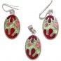 Free Shipping 925 Sterling Silver Pendant & Earring with Mother of pearl