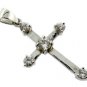 Free Shipping REATED DIAMOND STERLING 925 SILVER CROSS PENDANT