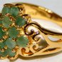 Free Shipping 925 Silver Ring With Genuine Emerald Stone