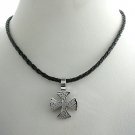 Free shipping Celtic Life Steel Pendant With Wax Chord