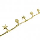 Free Shipping 14K French  Gold Plated  2 Micron Costume Jewelry Bracelet