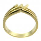 Free Shipping 14K French Gold  Plated 2 Micron Costume  Jewelry  Ring size 9,5