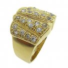 Free Shipping 14K French Gold  Plated 2 Micron Costume  Jewelry  Ring