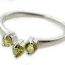 Free Shipping 925 Silver With Created Citrine Ring