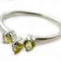 Free Shipping 925 Silver With Created Citrine Ring