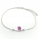 Free Shipping 25 Sterling Silver with Crystal CZ Bracelet/Anklet