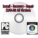 Bootable DVD Install/Recovery/Repair for Windows Vista All Versions 32/64-Bit