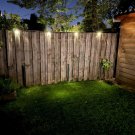 Brown Case Outdoor LED Solar Lamps - Step Lamp Garden Lights (Waterproof) - White Color Light