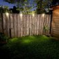 Black Case Outdoor LED Solar Lamps - Step Lamp Garden Lights (Waterproof) - White Color Light