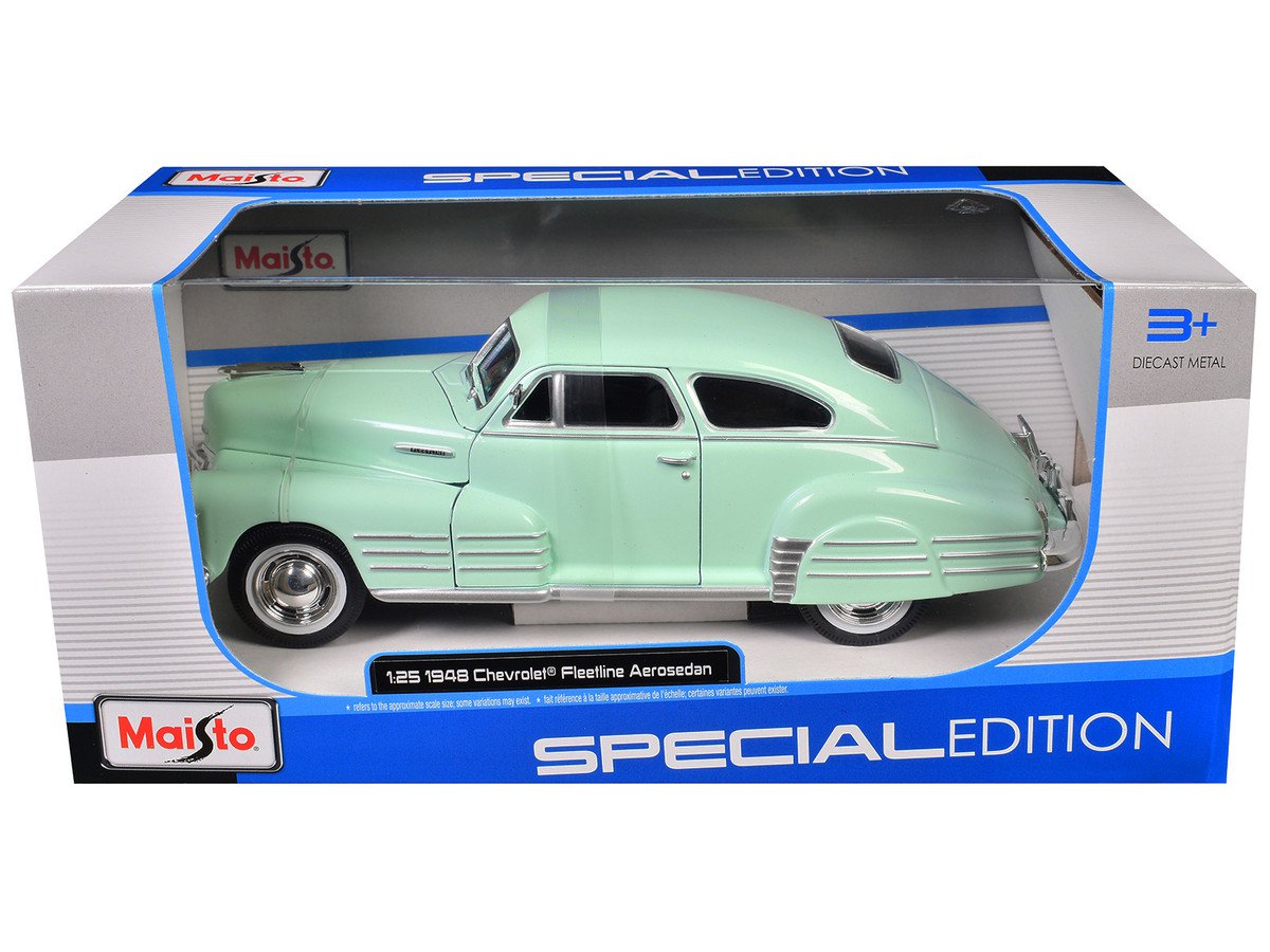 1948 Chevrolet Fleetline Aerosedan Light Green "Special Edition" Series 1/25 Diecast