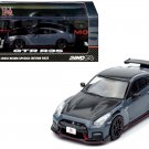 2022 Nissan GT-R (R35) Nismo Special Edition Stealth Gray with Carbon Top 1/64 Diecast Model