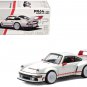 Singer DLS Turbo White with Red Stripes 1/64 Diecast Model Car