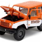 2007 Jeep Wrangler Orange Metallic White and Orange M&M Figure 1/24 Diecast Model 2007 Jeep Wrangler Orange Metallic White and Orange M&M Figure 1/24 Diecast Model