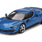 Ferrari 296 GTB Blue Corsa 1/64 Diecast Model Car