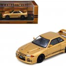 1/64 Diecast Model Nissan Skyline "Top Secret" BNR32 GT-R (650R) Gold Metallic