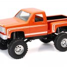 Chevrolet Sport Step Side Pickup Truck Orange w/ White Graphics 1/30 Diecast Model