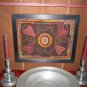 Hooked Rug - Framed -Hearts