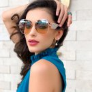 Metal Frame Eyewear Gradient Sunglasses  Stylish Shades Adult Women,s Unisex rare Unic