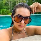 Round Oversized Sun Sunglasses Retro Square Stylish Women,s Unisex rare Unic