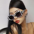 Colorful Stripe Zebra Sunglasses Retro Square Stylish Women,s Unisex rare Unic