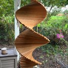 Simple 35 x 15" Cedar Wind Spiral! A BIG time spiral, Wind, Garden Twister, a Nice House -Warming,