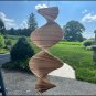 Simple 35 x 15" Cedar Wind Spiral! A BIG time spiral, Wind, Garden Twister, a Nice House -Warming,