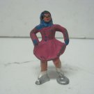 Vintage Barclay Lead Ice Skater Lady in Pink Toy