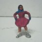 Vintage Barclay Lead Ice Skater Lady in Pink Toy